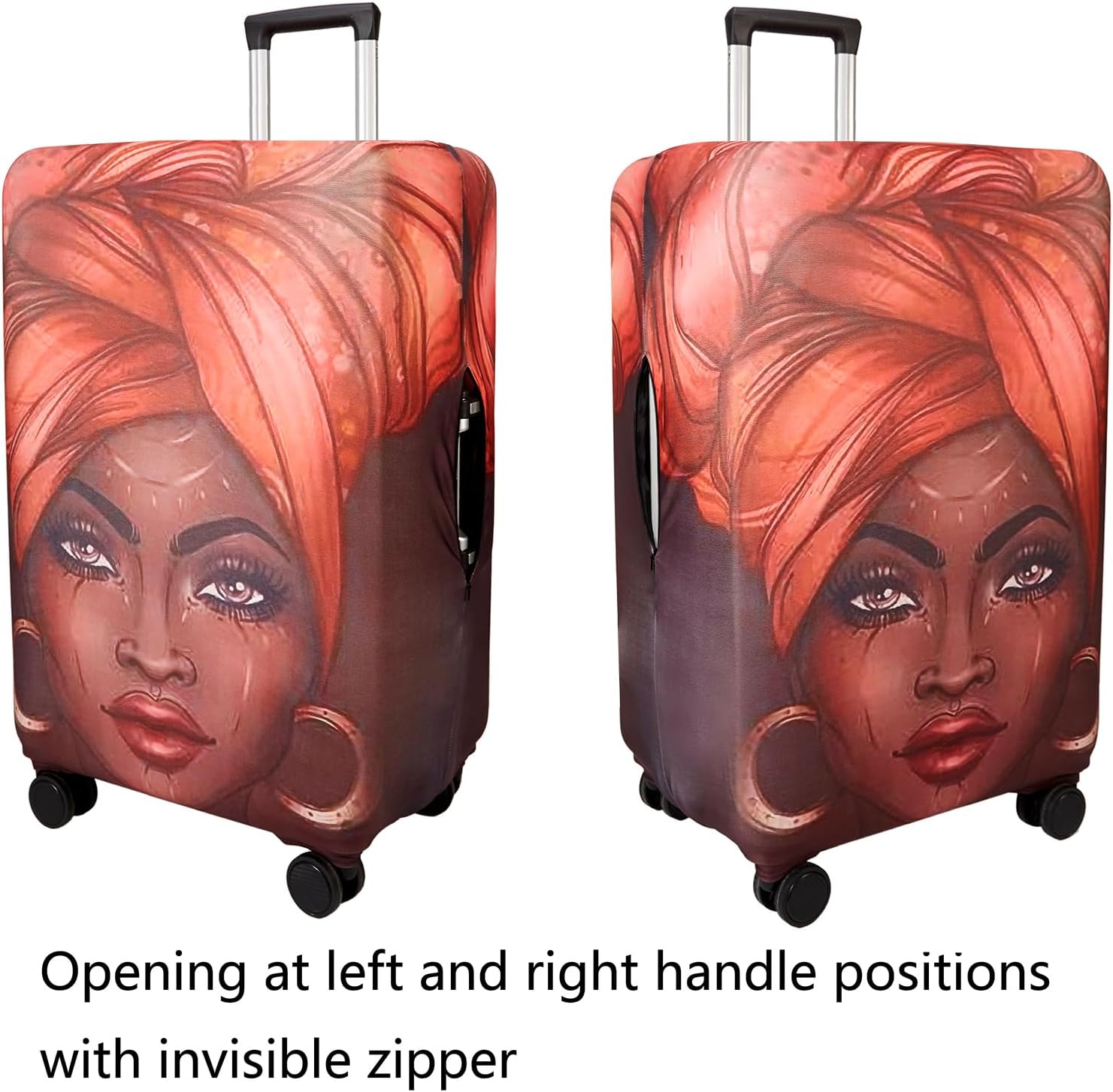 WUJIAONIAO Travel Luggage Cover Spandex Suitcase Protector Washable Baggage Covers (S (for 18-20 inch luggage), don't touch)