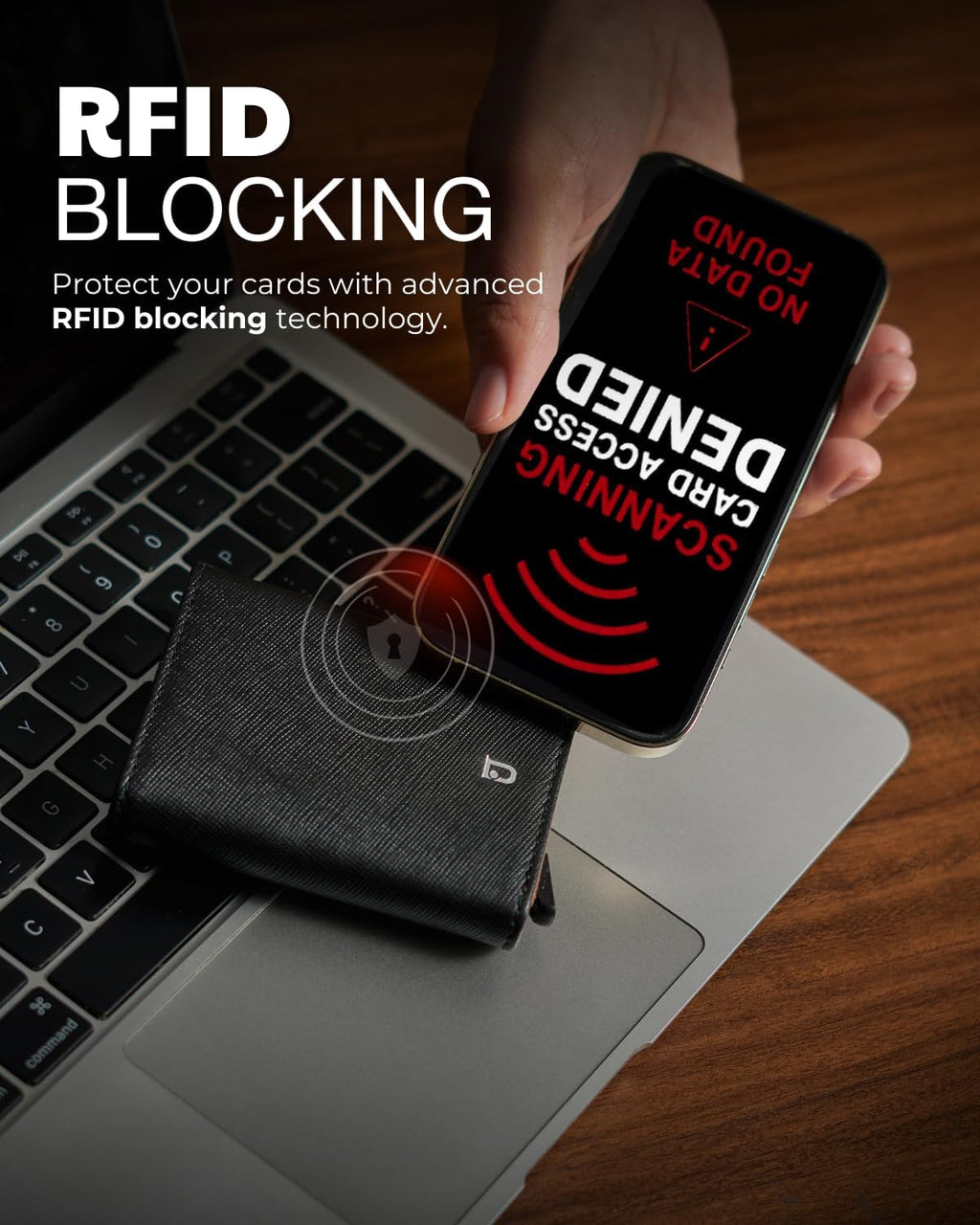 Jenoss Smart AirTag Wallet for Men: Full Grain Leather, Handcrafted, Black Pop Up Case, Slim, RFID Blocking Credit Card Holder Compact, 12 Slot Organizers ID Cash Apple Air Tag Tracker (Black & Brown)