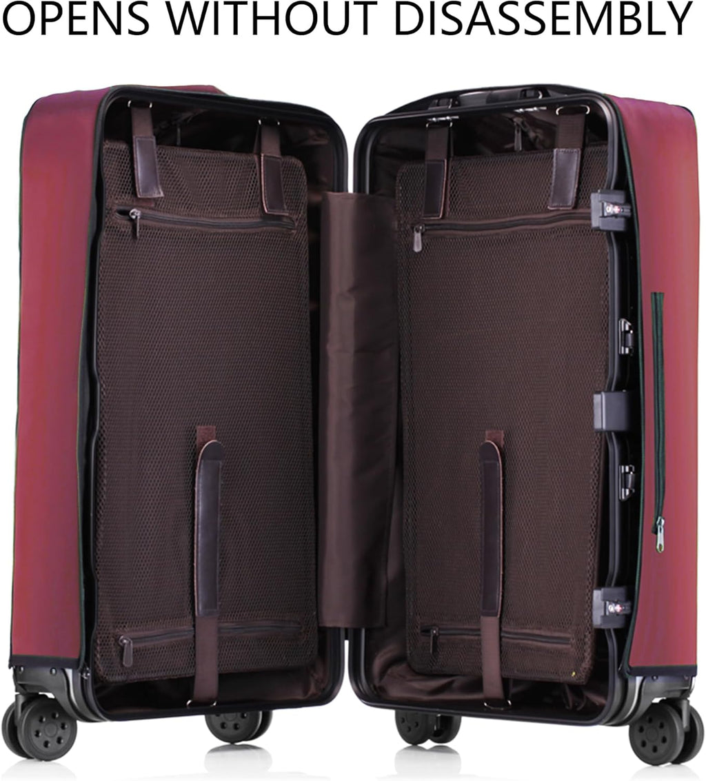 Transparent PVC Suitcase Cover, No Disassembly Required Clear Luggage Protector Suitcase Cover