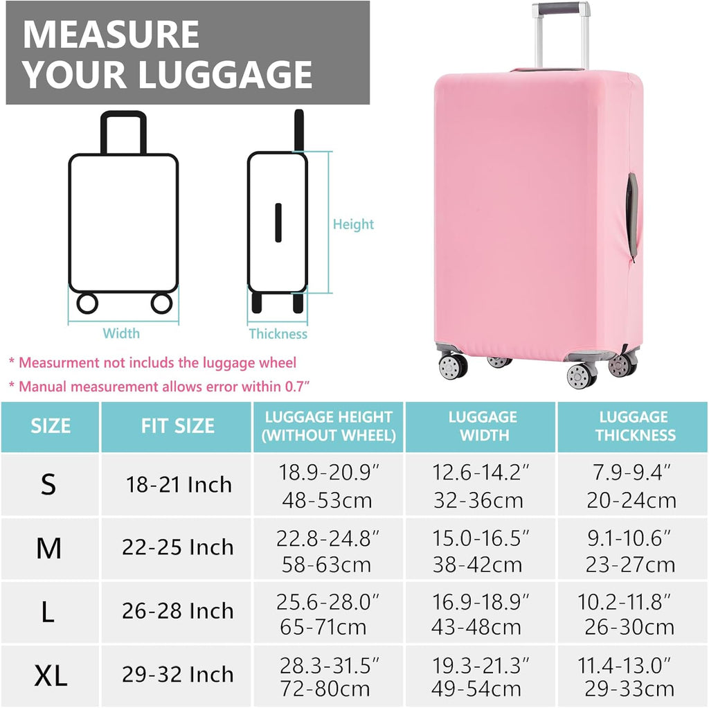 Travelkin Luggage Covers For Suitcase Tsa Approved,Suitcase Cover Protector Fit 18-32 Inch Luggage