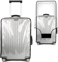 Suitcase Cover for 24" Luggage TSA Approved Clear PVC Thickened Protective Sleeve Cover for Wheeled Luggage Waterproof