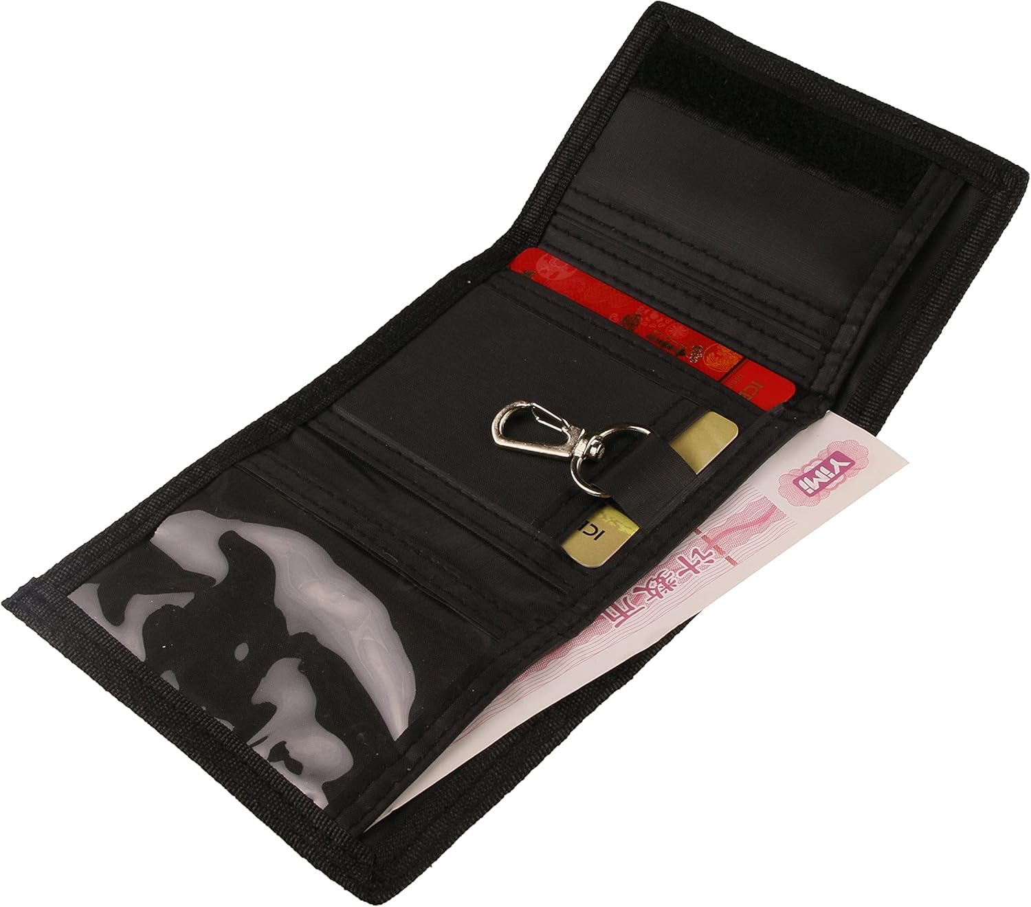 NEICY RFID Blocking Canvas Wallet for Men and Women - Camo Trifold Outdoor Sports Wallets with Magic Sticker for Teen Kids (Camo Blue)