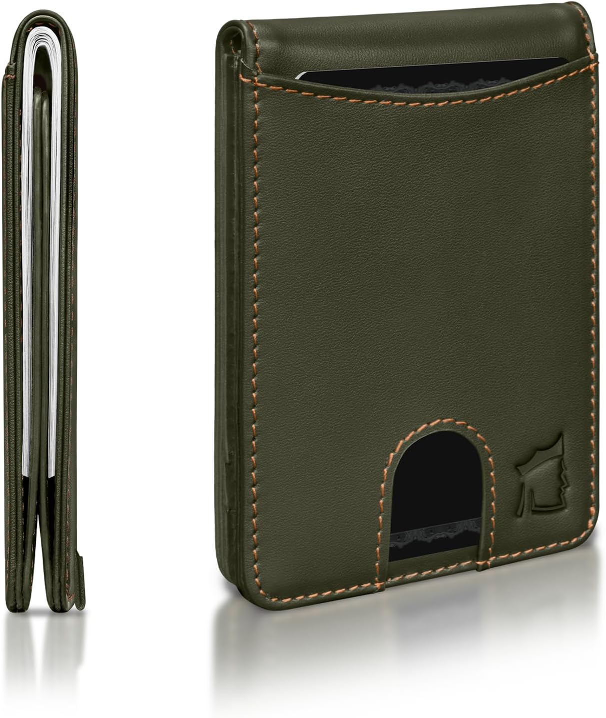 Kingly Cash Pocket Slim Wallet for Men - RFID Blocking Leather Card Holder - Minimalist Men’s Wallet for Front Pockets - Holds 1-15 Cards & Cash - Durable Italian Leather Wallets