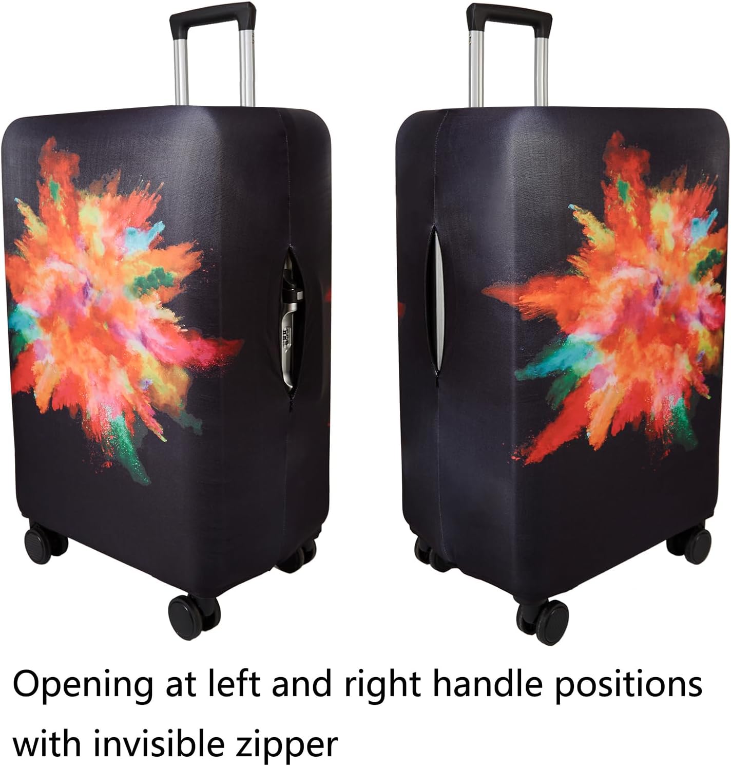 WUJIAONIAO Travel Luggage Cover Baggage Suitcase Protector Fit for 18-32 Inch Luggage (XL (for 29-32 inch luggage), Graffiti)