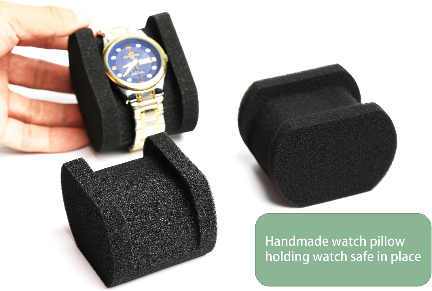 10 slots Aluminum watch case, Hard Deluxe watch storage organizer box with soft foam padding snug fit watches up to 55mm face