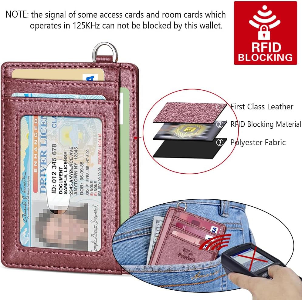 FurArt Slim Minimalist Wallet, Front Pocket Wallets, RFID Blocking, Credit Card Holder for Men & Women