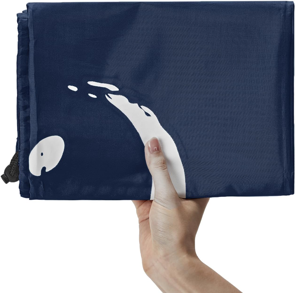 HOMEST 2 Pack XL Wash Me Travel Laundry Bag, Dirty Garments Organizer, Large Enough to Hold 4 Loads of Clothes, Easy Fit a Hamper or Clothing Basket, Azure and Blue