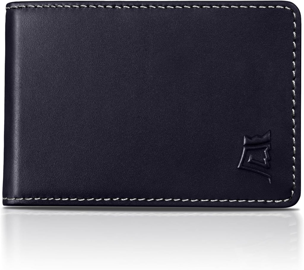 Kings Loot Wallet for Men | Customized Minimalist Slim RFID Blocking Leather Design with Cash Pocket & Card Pull Strap | Holds 1-15 Cards | Stylish & Durable Wallets