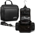 Extra Large Hanging Travel Toiletry Bag for Men and Women - Cosmetic Travel Bag With Shoulder Strap - Waterproof Hygiene Bag with Metal Xxl Swivel Hook and 19 Compartments for Toiletries