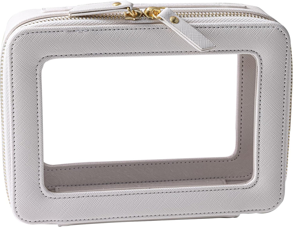 SANHECUN Toiletry bag waterproof cosmetic organizer with handle lagre opening for travelling