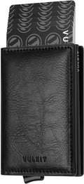 VULKIT Card Holder Pop Up Slim Wallet Leather RFID Blocking Card Case Up to 8 Credit Cards