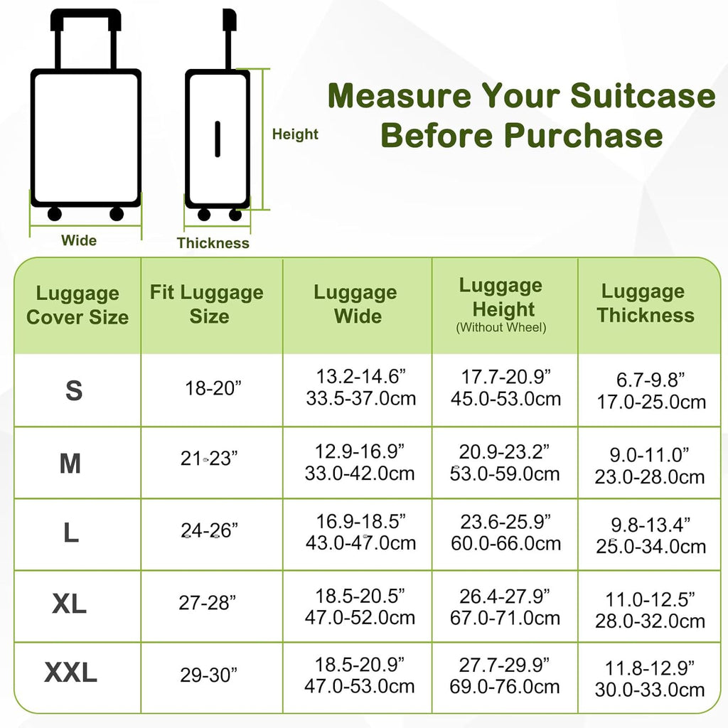 Pink Dino Suitcase Luggage Cover, Thick Suitcase Cover for Carry on Luggage Protector Fits 18-30 Inch Case