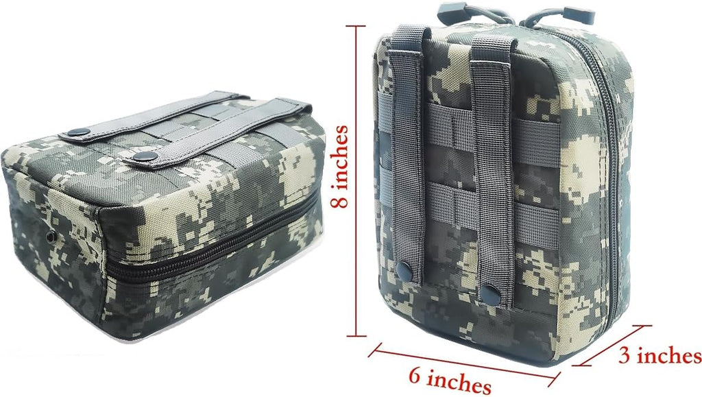 Carlebben EMT MOLLE Ifak Pouch Tactical MOLLE Medical First Aid Kit Utility Pouch ACU Camouflage