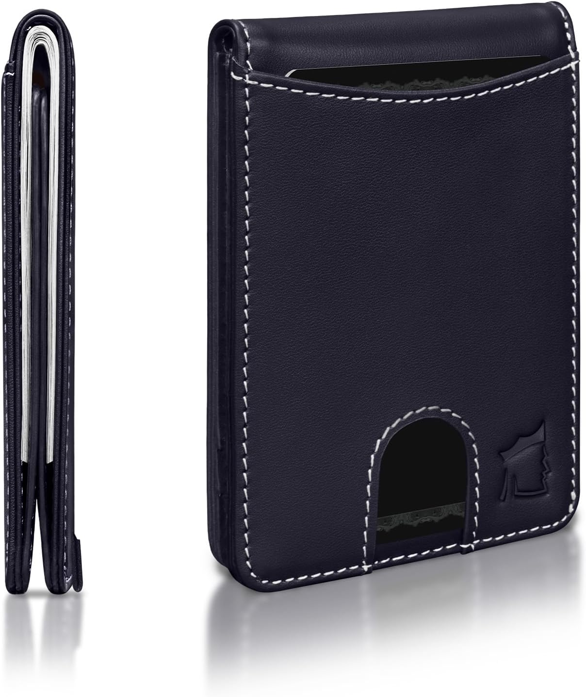 Kingly Cash Pocket Slim Wallet for Men - RFID Blocking Leather Card Holder - Minimalist Men’s Wallet for Front Pockets - Holds 1-15 Cards & Cash - Durable Italian Leather Wallets