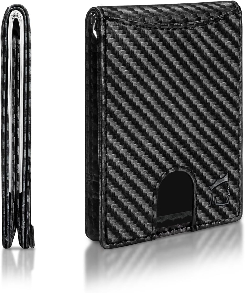 Kingly Cash Pocket Slim Wallet for Men - RFID Blocking Leather Card Holder - Minimalist Men’s Wallet for Front Pockets - Holds 1-15 Cards & Cash - Durable Italian Leather Wallets