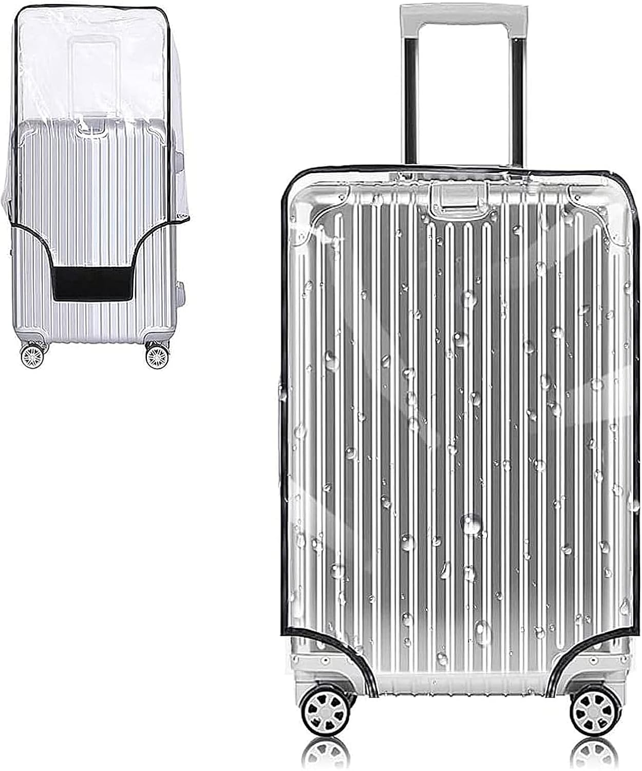 Yotako Clear PVC Suitcase Cover Protectors 30 Inch Luggage Cover Protectors for Wheeled Suitcase 30''