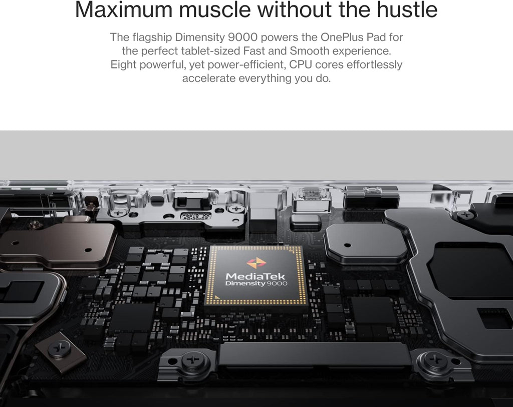 OnePlus Pad 11.61" LCD Display, 8GB RAM,128GB Storage, MediaTek Dimensity 9000, Android 13.1, 144HZ Refresh Rate, Dolby Vision Atmos, Wi-Fi with Cellular Data Sharing Tablet