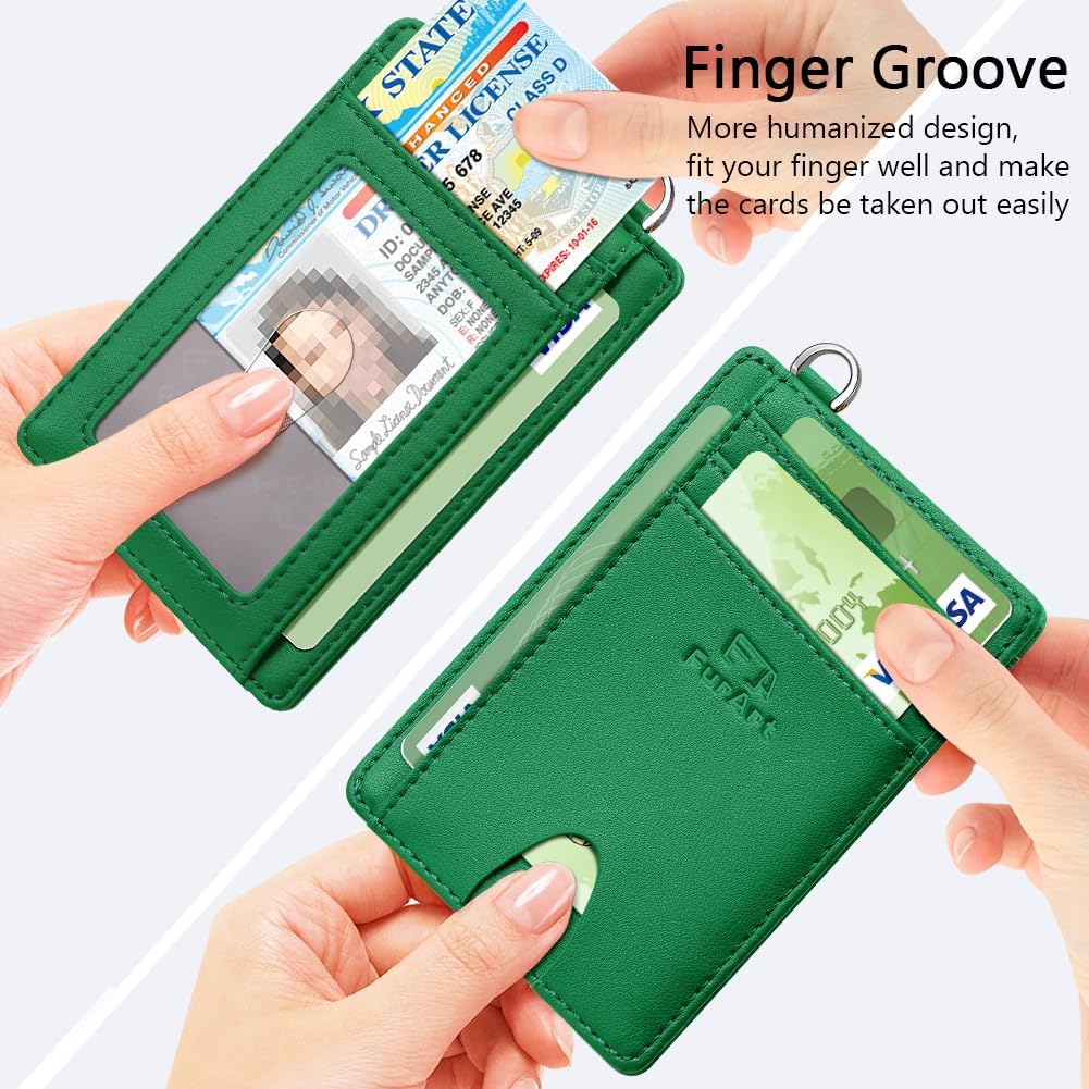 FurArt Slim Minimalist Wallet, Front Pocket Wallets, RFID Blocking, Credit Card Holder for Men & Women