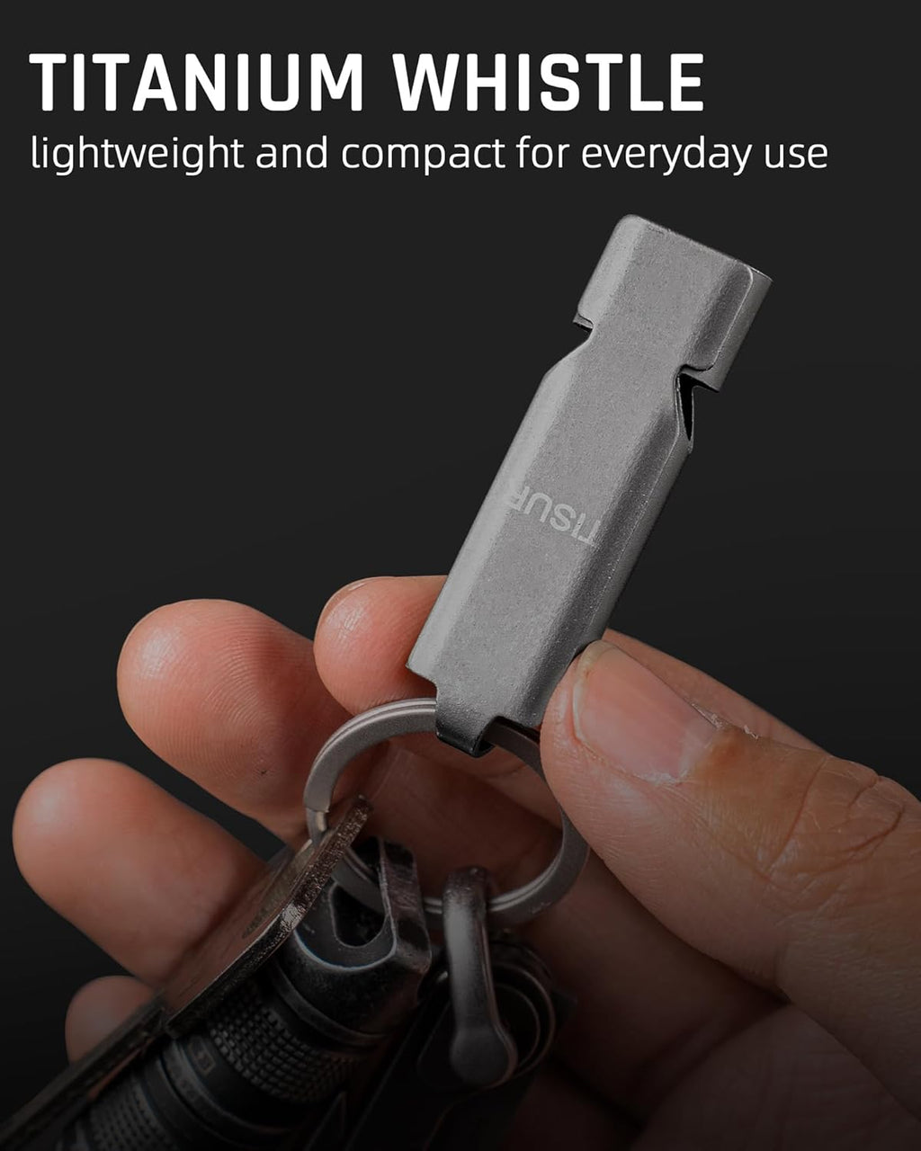 TISUR Loud Emergency Whistles,130db+ Lifeguard Safety Whistle Keychain for Surviva Camping Hiking dog whistle