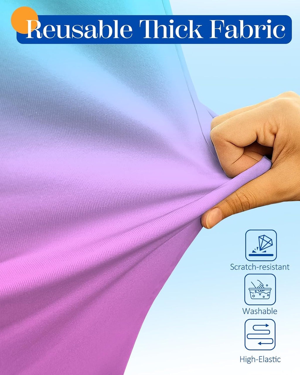 Slohif Luggage Cover for Suitcase Tsa Approved Protector - Luggage Sleeve Large Suit Case Cover Travel Stretch Baggage Case Protective Washable Fit 29-30 Inch Blue Rose Gradient L