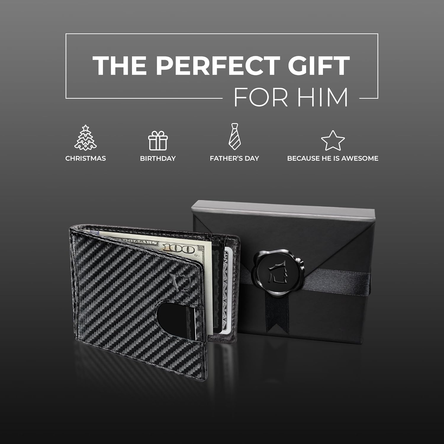 Kingly Cash Pocket Slim Wallet for Men - RFID Blocking Leather Card Holder - Minimalist Men’s Wallet for Front Pockets - Holds 1-15 Cards & Cash - Durable Italian Leather Wallets