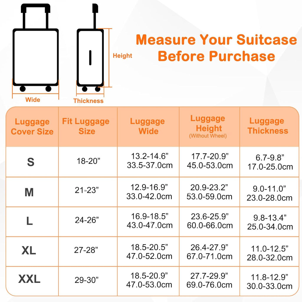 Pink Dino Suitcase Luggage Cover, Thick Suitcase Cover for Carry on Luggage Protector Fits 18-30 Inch Case