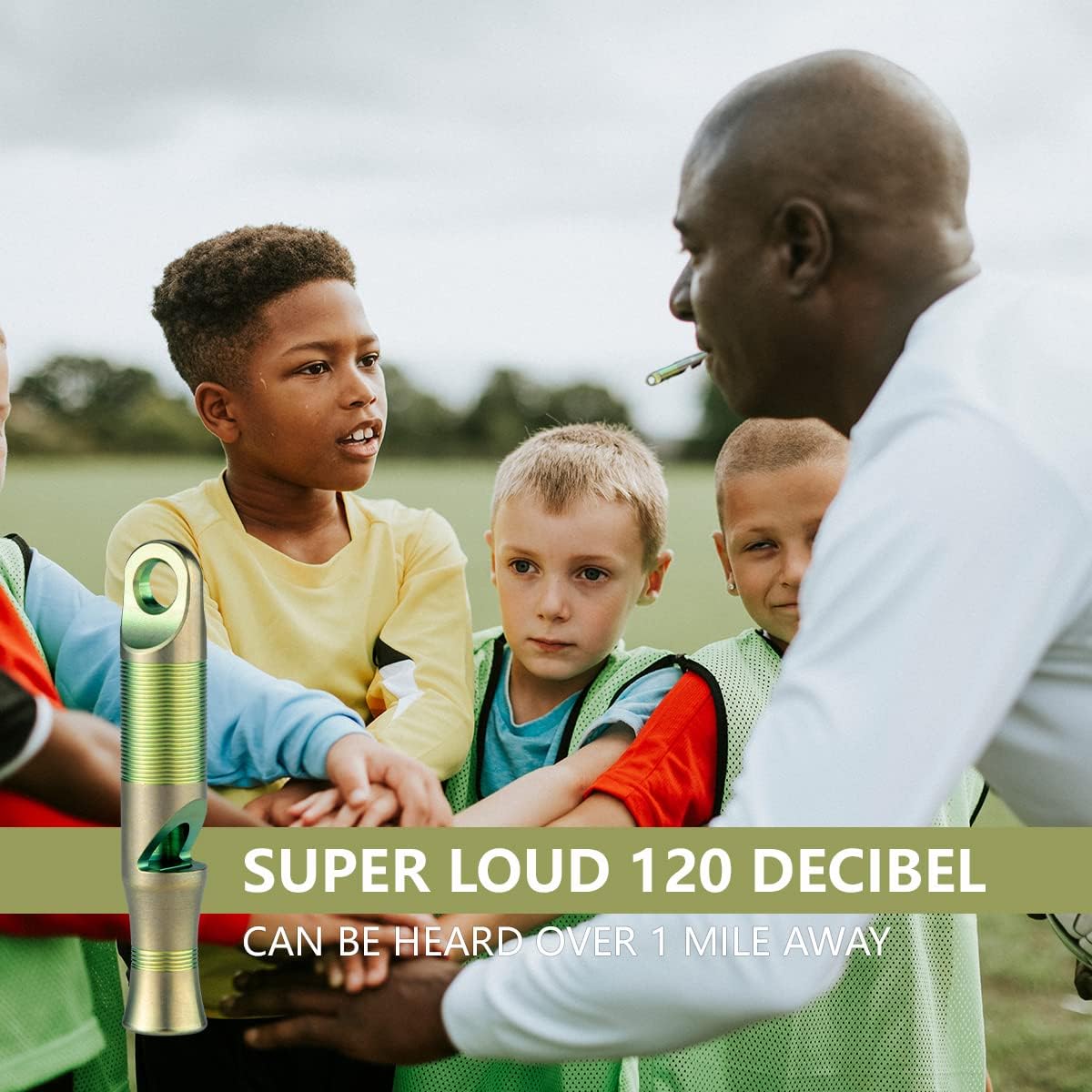 WeKnife Emergency Whistle Survival Loud, Titanium Outdoor Safety Whistle Survival Shrill Loud Blast with Paracord for Kayak, Life Vest, Jacket, Boating, Fishing,Camping, Hiking, Hunting, Coyote