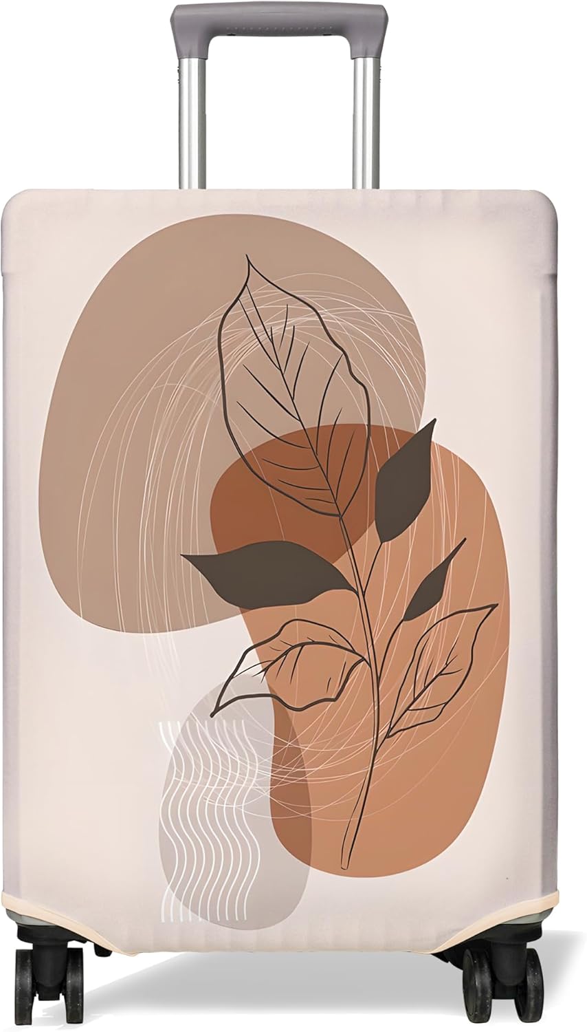 Travel Luggage Cover Suitcase Protector Fits 18-32 Inch Wheel Covers PatternedTravel Related Items Flower Luggage Protector Elastic S