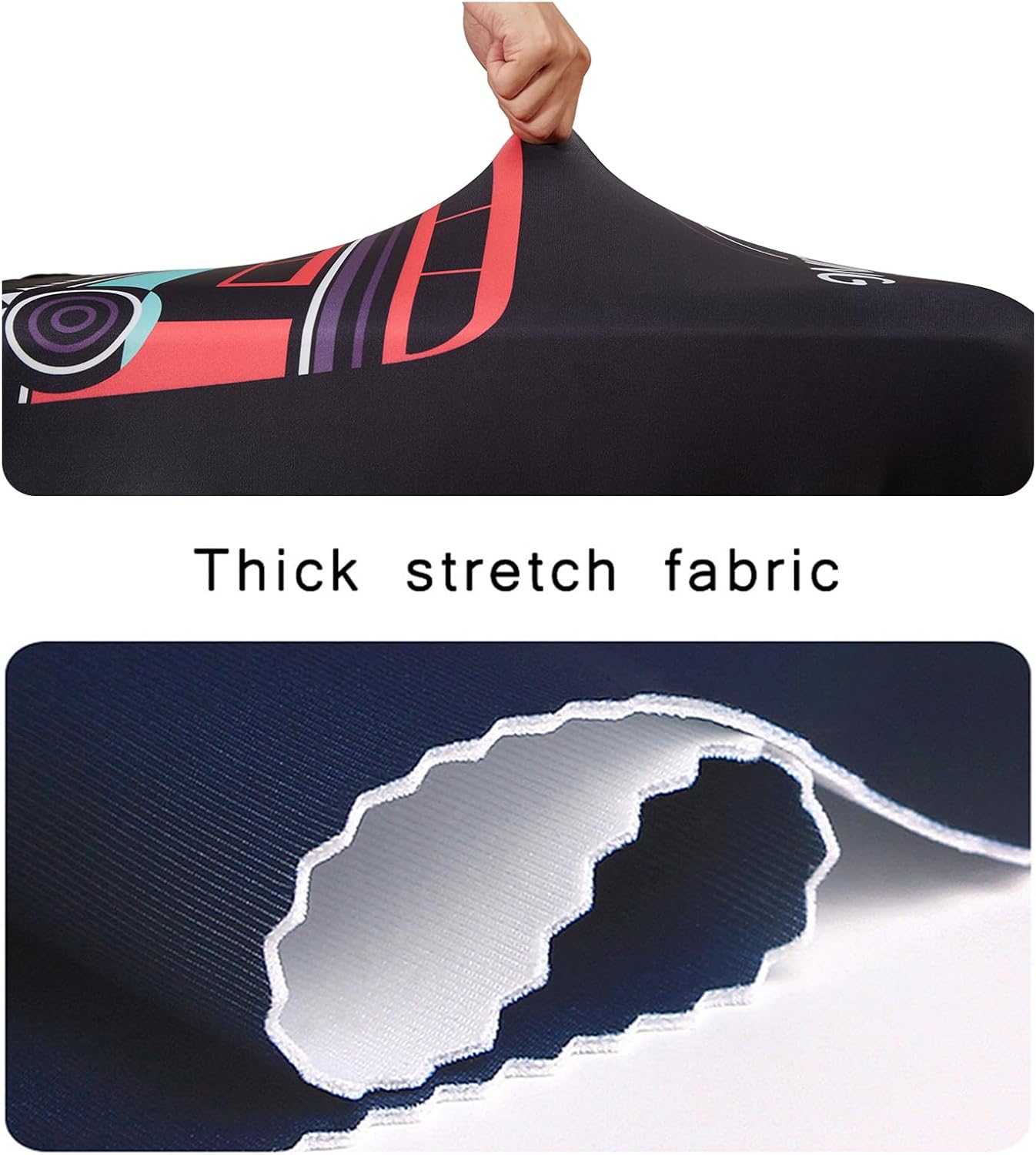 WUJIAONIAO Travel Luggage Cover Baggage Suitcase Protector Fit for 18-32 Inch Luggage (S (for 18-20 inch luggage), TRAVELING)