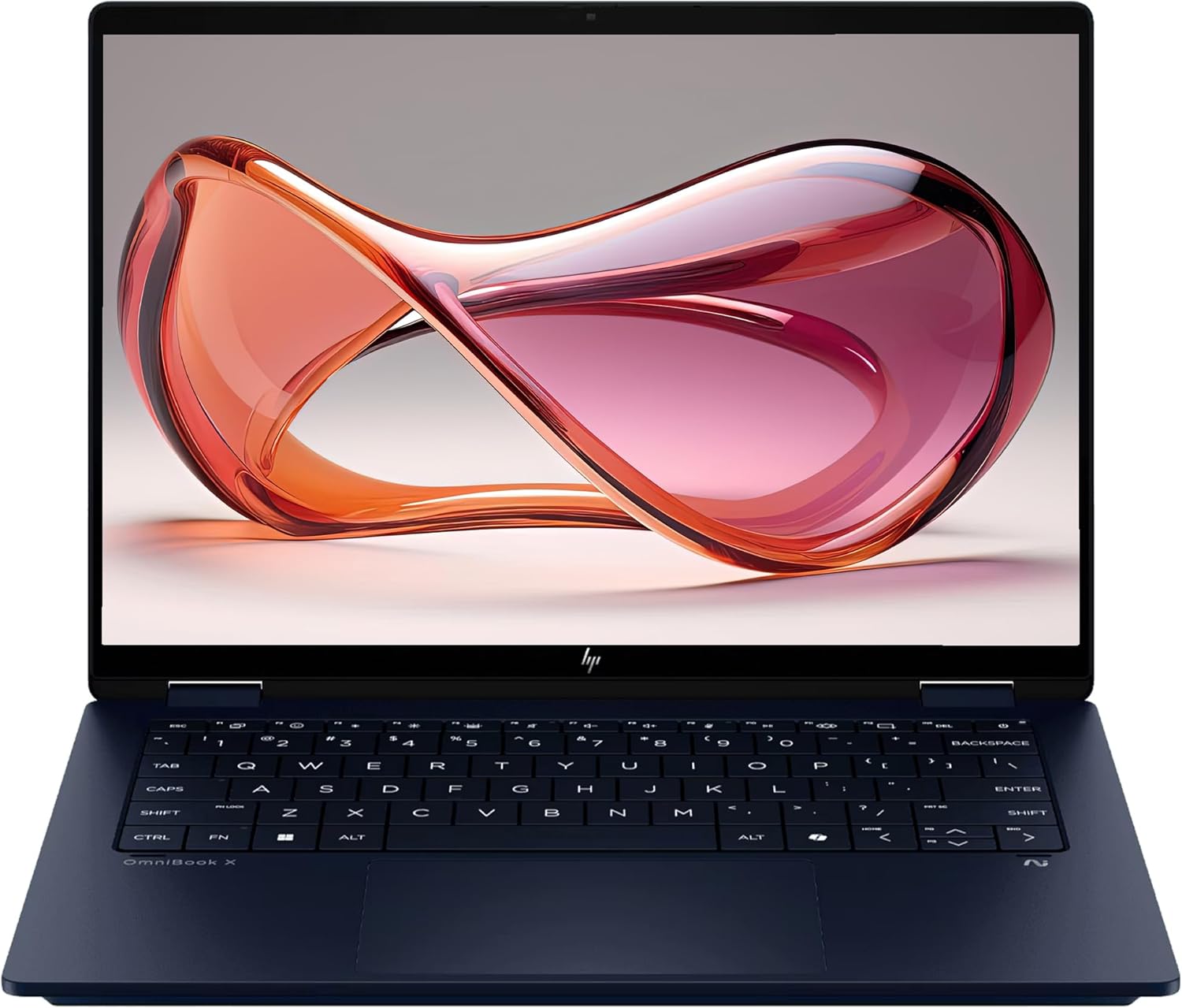 HP OmniBook X Flip 2-in-1 Copilot+ Laptop, Intel Ultra 7-256V, 16 GB LPDDR5x RAM, 2 TB PCIe SSD, 14" 2K (1920x1200) Touchscreen, Intel Arc 140V, Backlit Keyboard, W11 Home, Atmospheric Blue