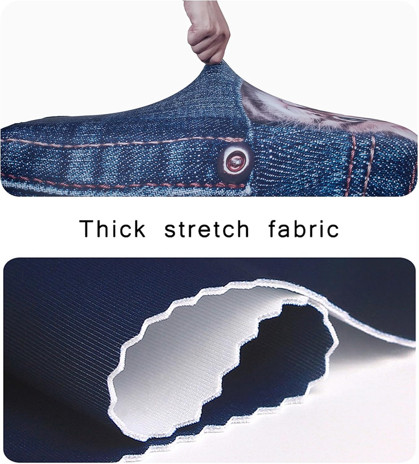 WUJIAONIAO Travel Luggage Cover Baggage Suitcase Protector Fit for 18-32 Inch Luggage (M (for 22-24 inch luggage), Cat B)