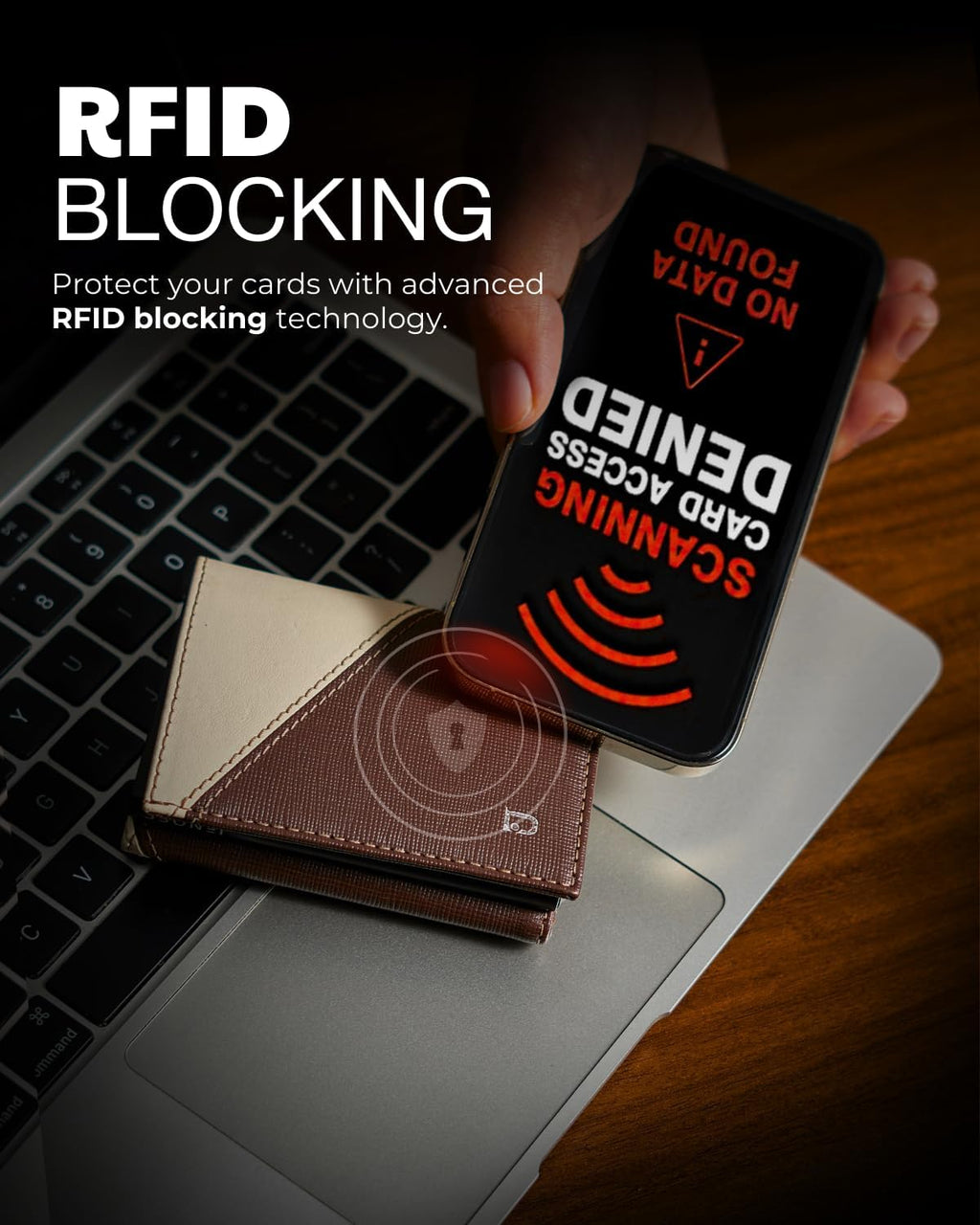 Jenoss Smart Wallet For Men: Full Grain Leather, Handcrafted, Slide Metal Pop Up Case, Slim RFID Blocking Credit Card Holder, Compact 12 Cards Slot Organizers, ID, Money Clip (Brown & Cream)