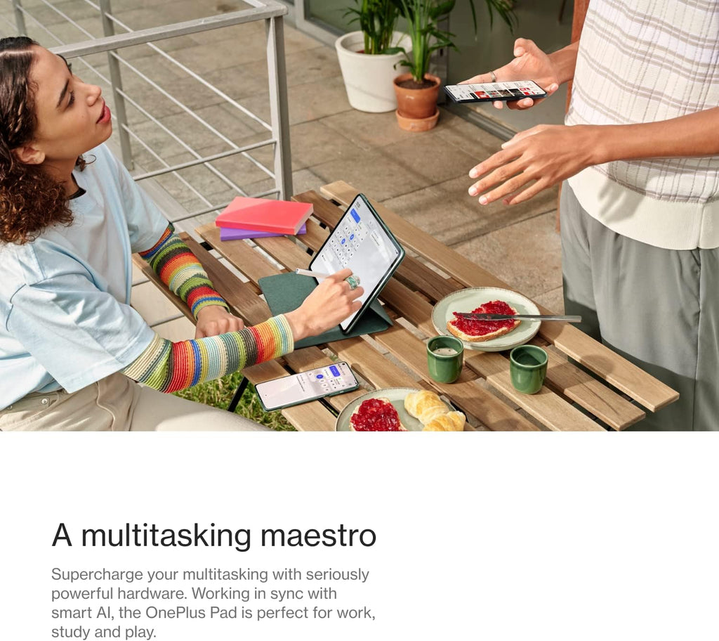 OnePlus Pad 11.61" LCD Display, 8GB RAM,128GB Storage, MediaTek Dimensity 9000, Android 13.1, 144HZ Refresh Rate, Dolby Vision Atmos, Wi-Fi with Cellular Data Sharing Tablet