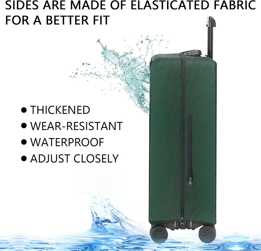 Transparent PVC Suitcase Cover, No Disassembly Required Clear Luggage Protector Suitcase Cover