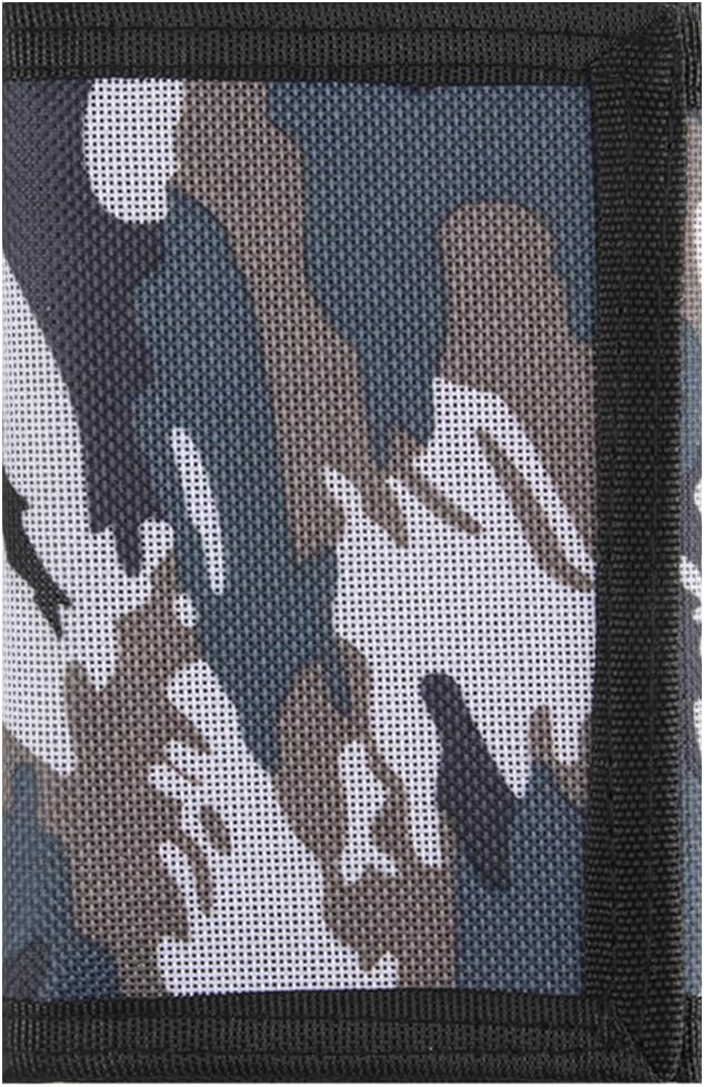 NEICY RFID Blocking Canvas Wallet for Men and Women - Camo Trifold Outdoor Sports Wallets with Magic Sticker for Teen Kids (Camo Grey)