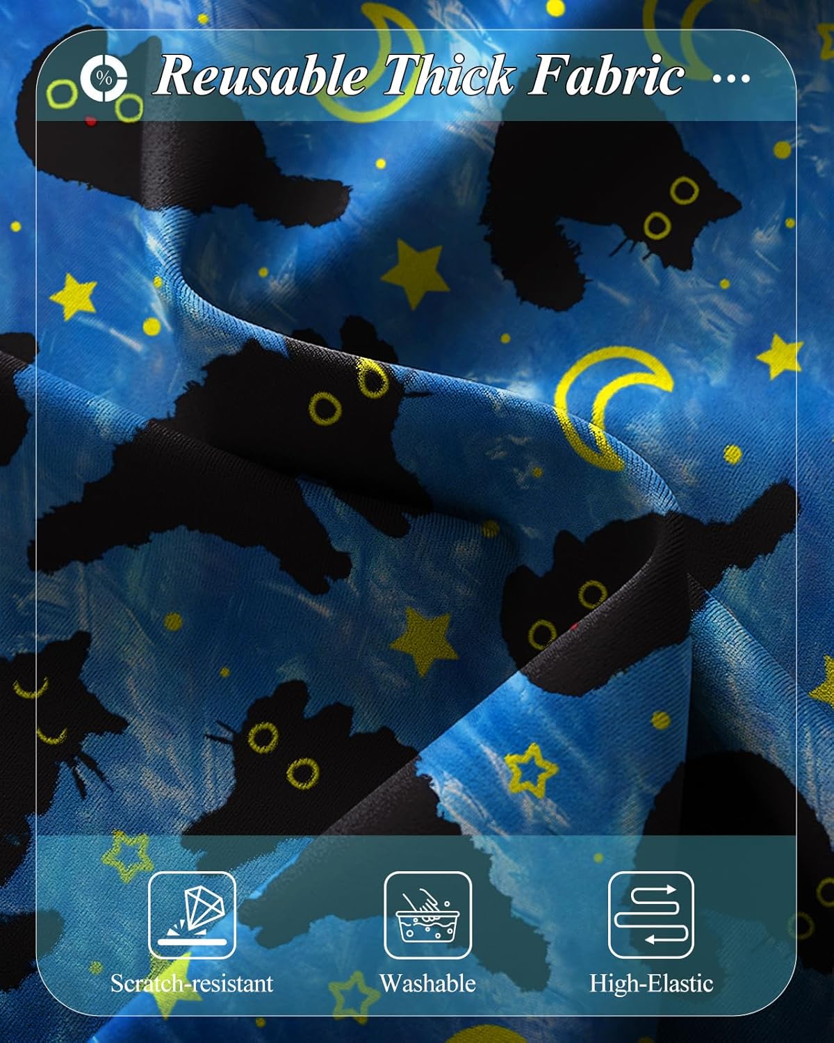 Slohif Luggage Cover for Suitcase Tsa Approved Protector - Luggage Sleeve Large Suit Case Cover Travel Stretch Baggage Case Protective Washable Fit 30-32 Inch Black Cat XL