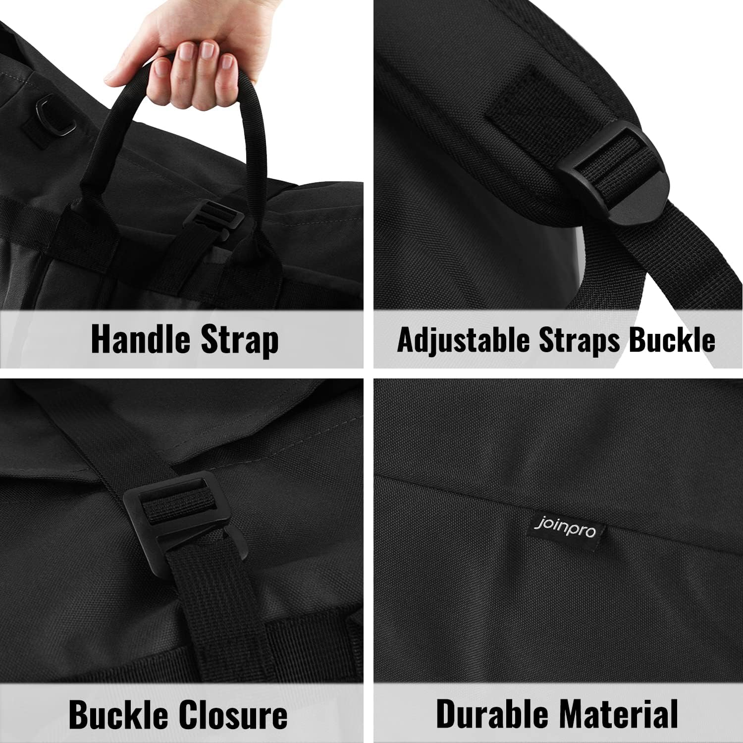 Laundry Bag Backpack, 125L, Extra Large with Shoulder Straps, Adjustable & Extendable Design, Hamper 3 Pockets for Laundromat, College, Travel, Camping