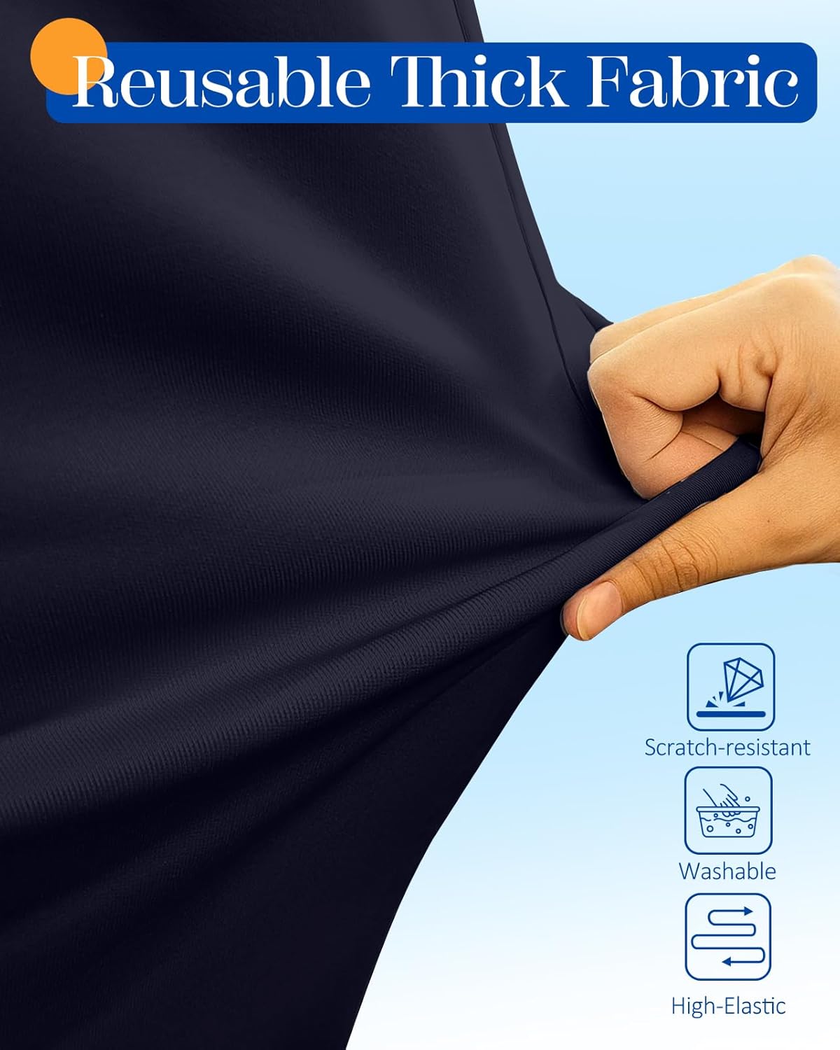 Slohif Luggage Cover for Suitcase Tsa Approved Protector - Luggage Sleeve Suit Case Cover Travel Stretch Large Baggage Case Protective Washable Fit 22-24 Inch Navy Blue