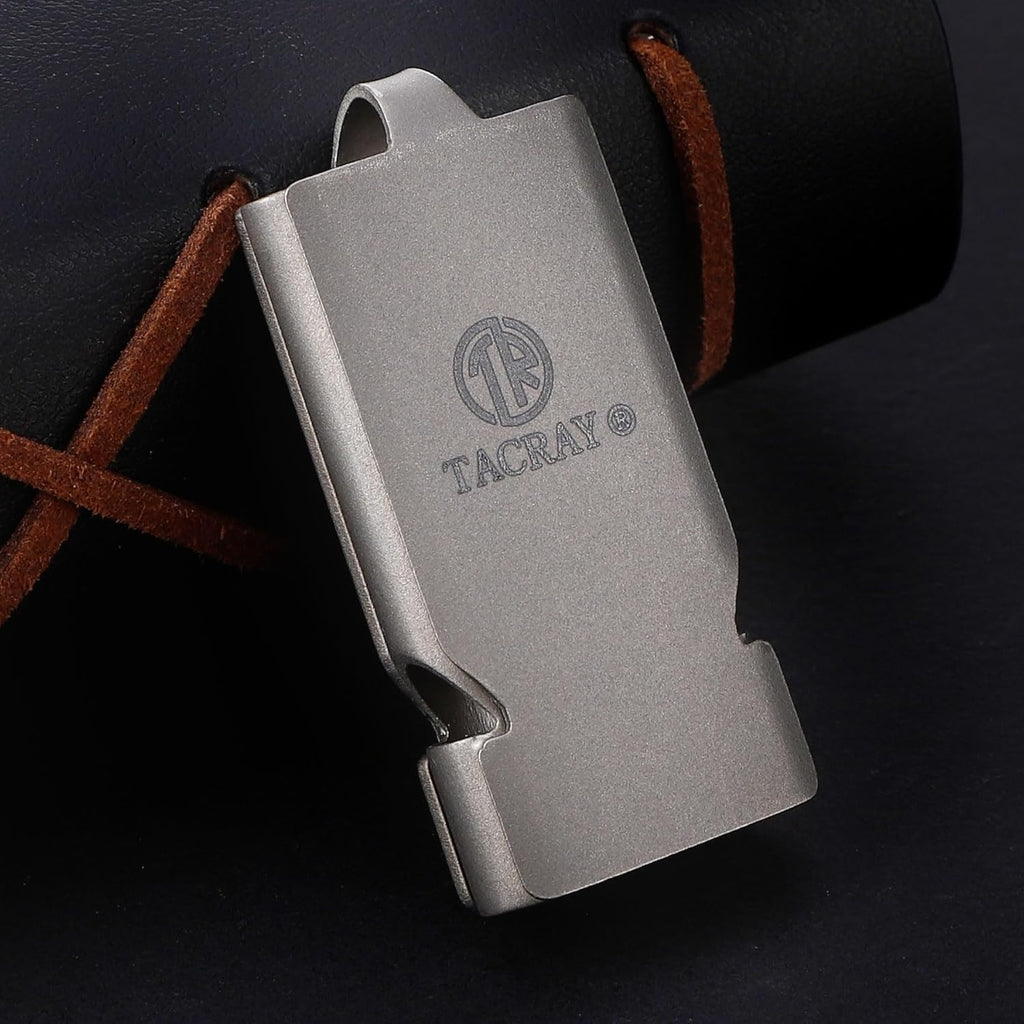 TACRAY Emergency Whistles Lifeguard Safety Whistle with Neck Chain and Keychain for Outdoor Camping Hiking