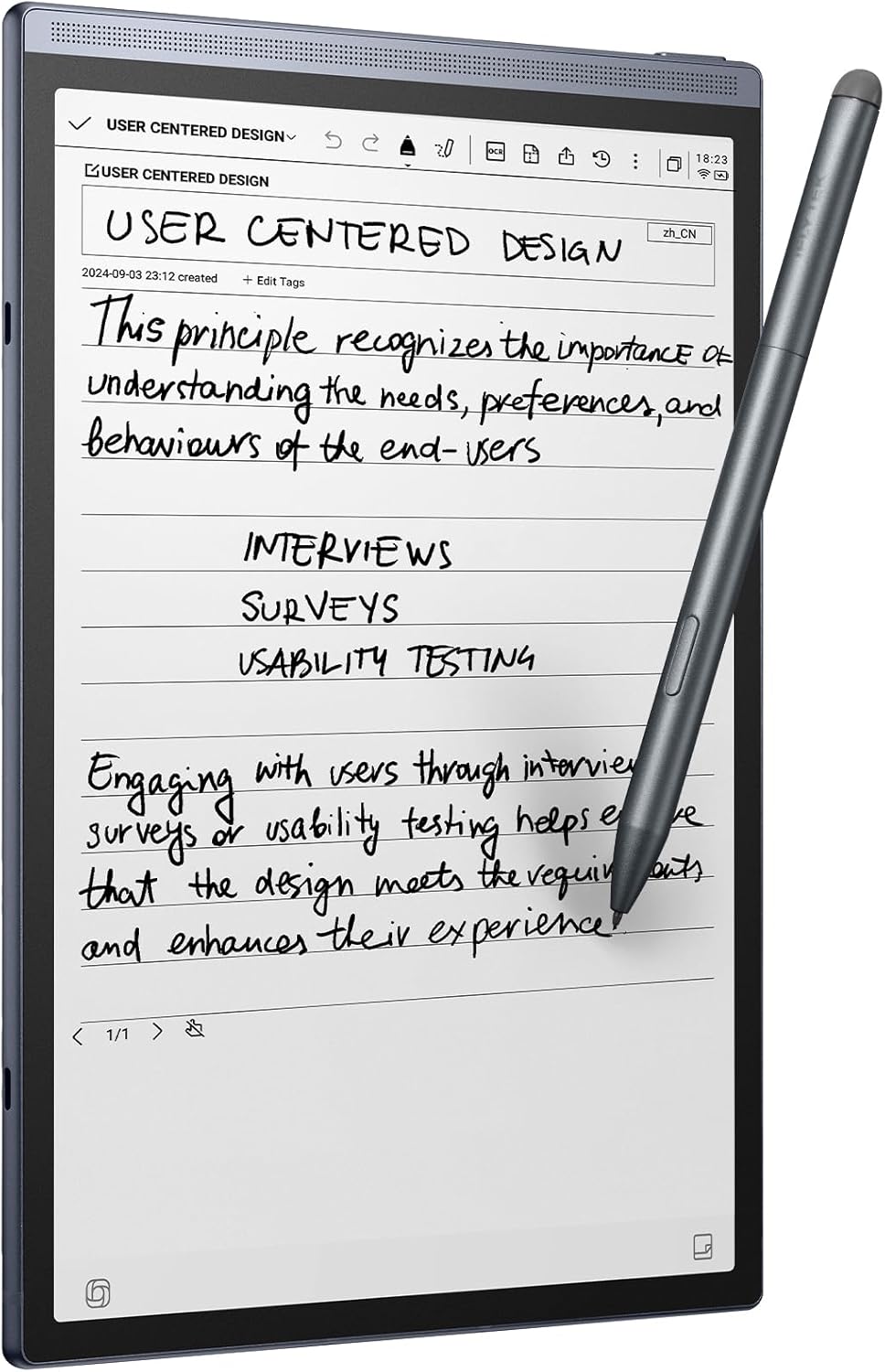 AINOTE Air 2, 8.2-inch AI Note-Taking Tablet E Ink Tablet with 24 Level Adjustable Light,Electronic Notebook with Pen,Voice-to-Text Transcription, Multi-Languages Chatgpt Support, for Meetings,Study.