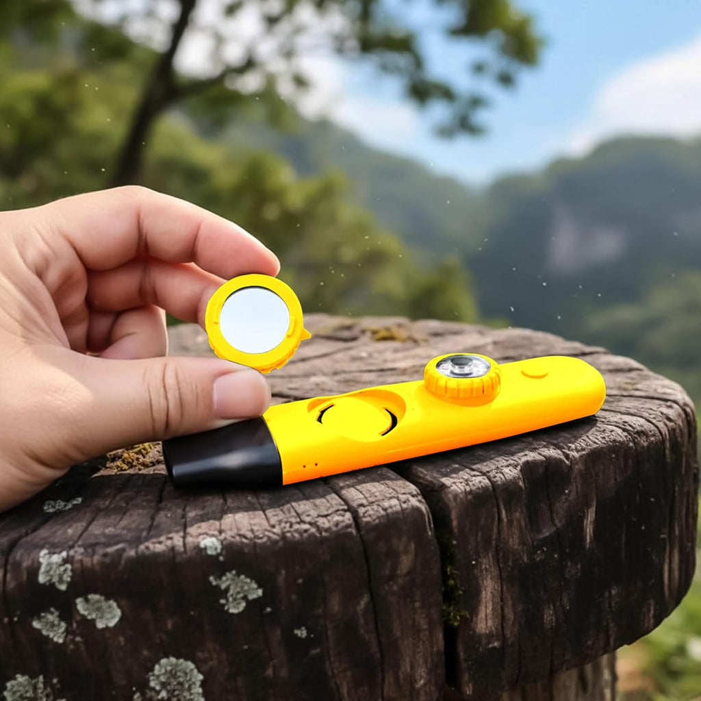 Multifunctional Survival Emergency Whistle for Kids with Compass Hiking Survival, Thermometer & Neck Lanyard | Emergency Safety Gear for Hiking, Camping, Kayaking, Boating, Climbing