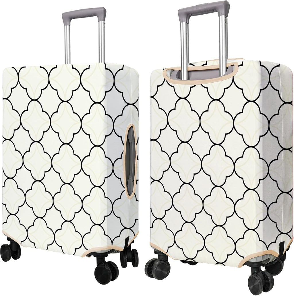 Travel Luggage Cover Suitcase Protector Fits 18-32 Inch Wheel Covers PatternedTravel Related Items Flower Luggage Protector Elastic S
