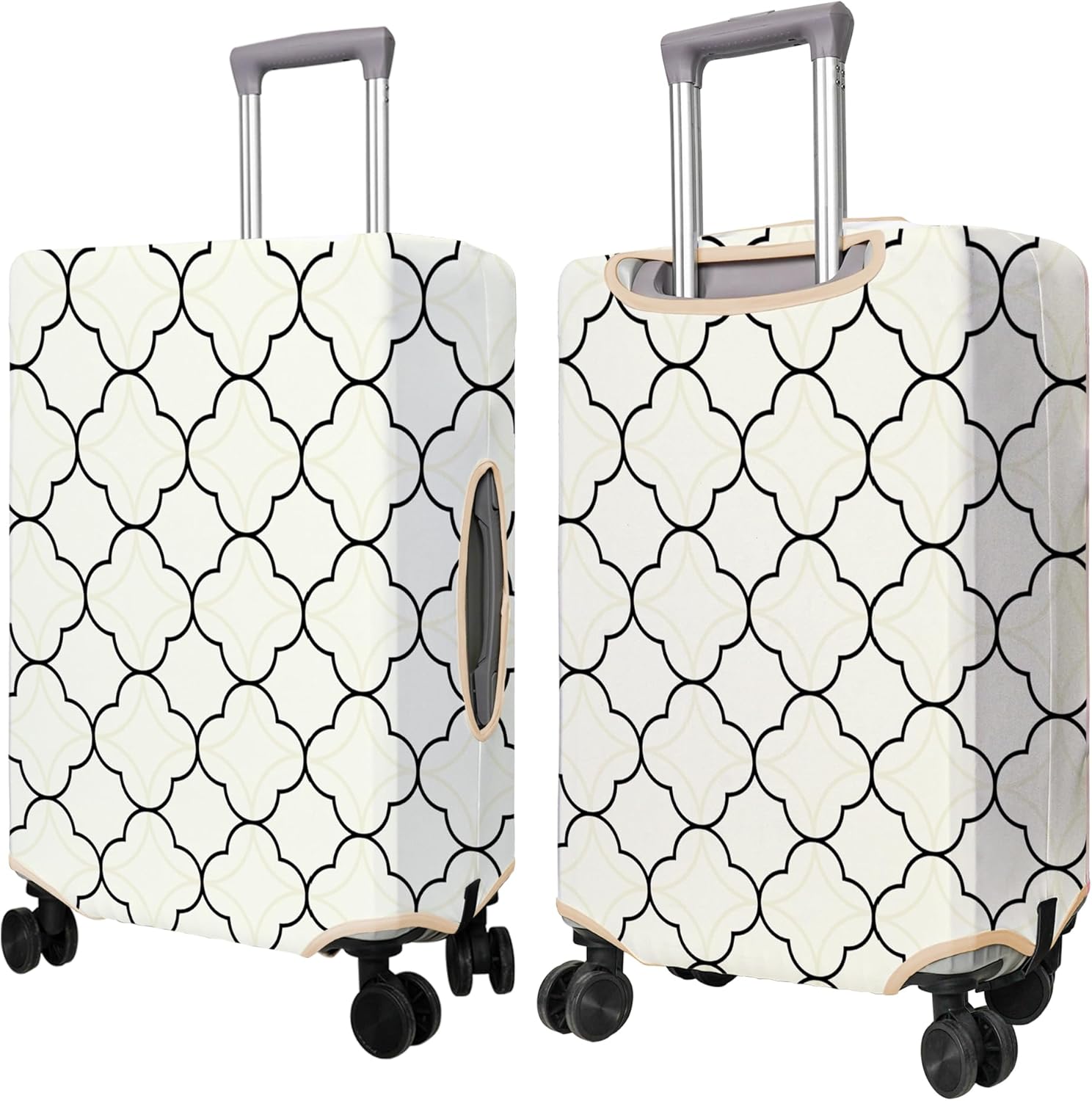 Travel Luggage Cover Suitcase Protector Fits 18-32 Inch Wheel Covers PatternedTravel Related Items Flower Luggage Protector Elastic XL