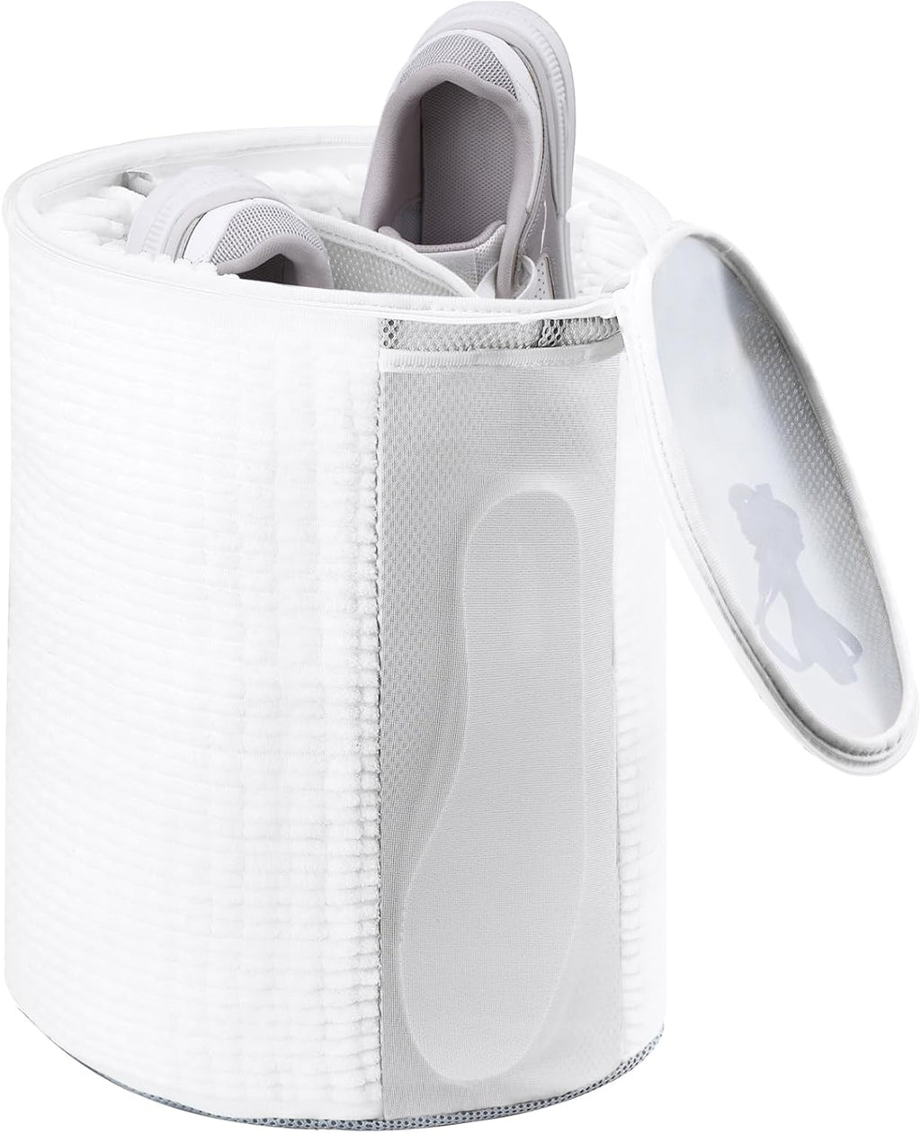 Large Shoe Bag for Washing Machine, Two-Zone Design, 2 Mesh Pockets, One-Step Wash for Complete Cleaning, Durable Invisible Zipper Sneaker Laundry Bag Home Dorm Essentials 9.45" x 13.8"