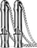 TISUR Titanium Emergency Whistle,EDC Safety Whistles Necklace Loud up to 120db,Survival Whistles for Survival,Hiking,Camping,Pets Training