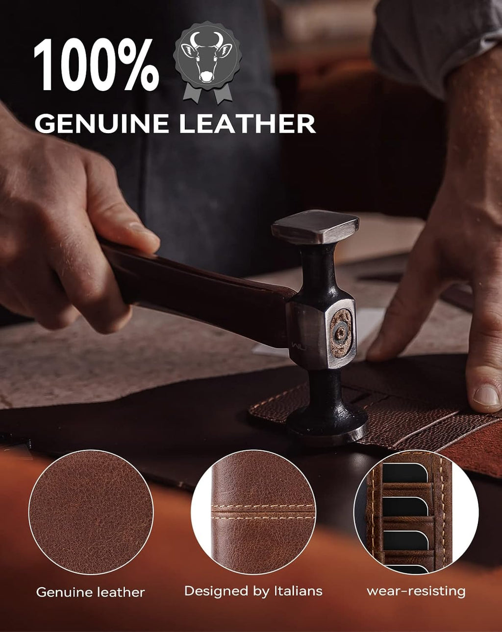 Swallowmall Mens Wallet Rfid Blocking Leather Wallet for Men Bifold Wallet Leather with 1 ID Window 16 Card Slot