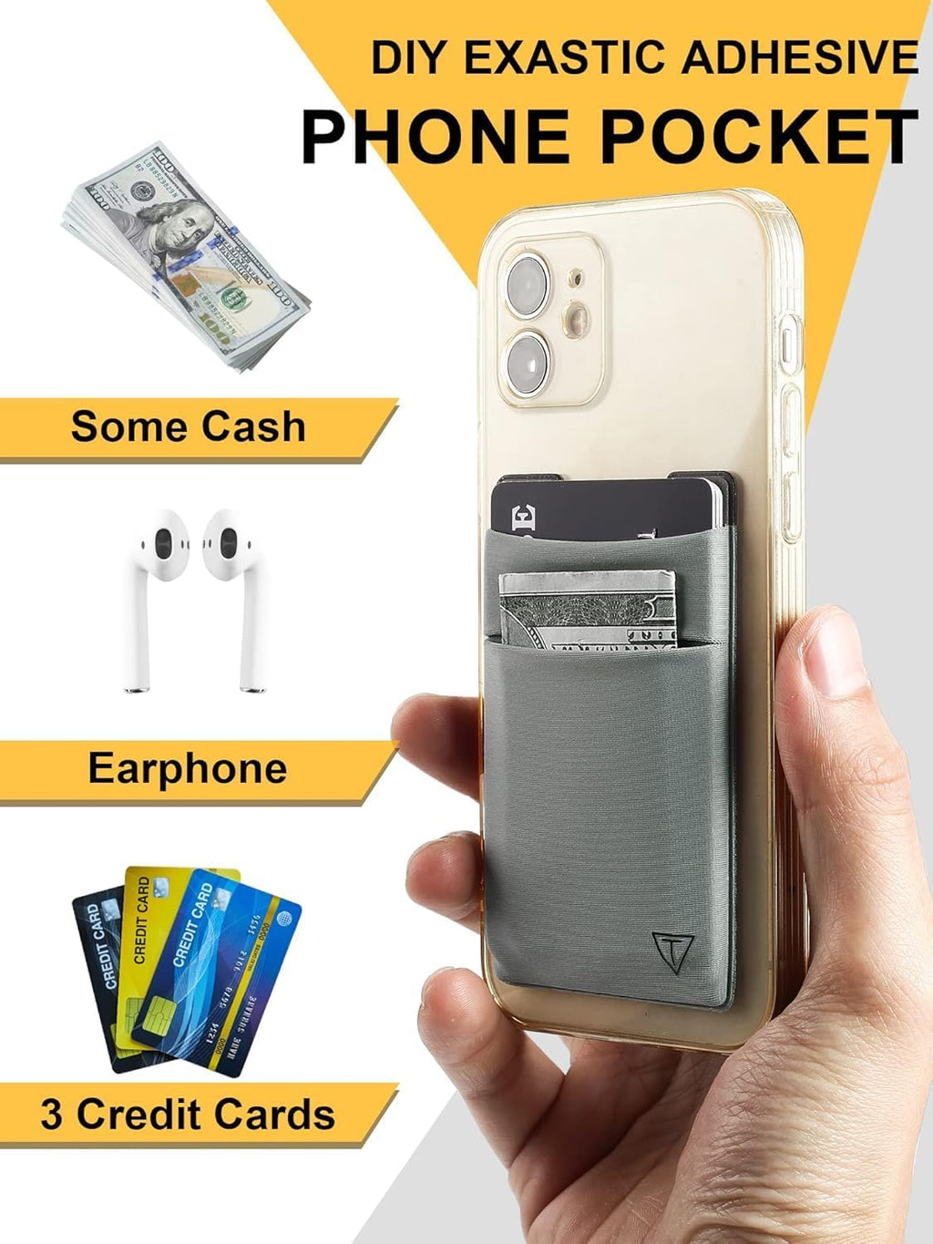 Slim Wallet for Men and Women,Pop Up Credit Card Wallet Metal Minimalist Cards Holder with Money Pocket,Small Ultralight Aluminum RFID Blocking Wallets 6-12 Card Capacity,Silver