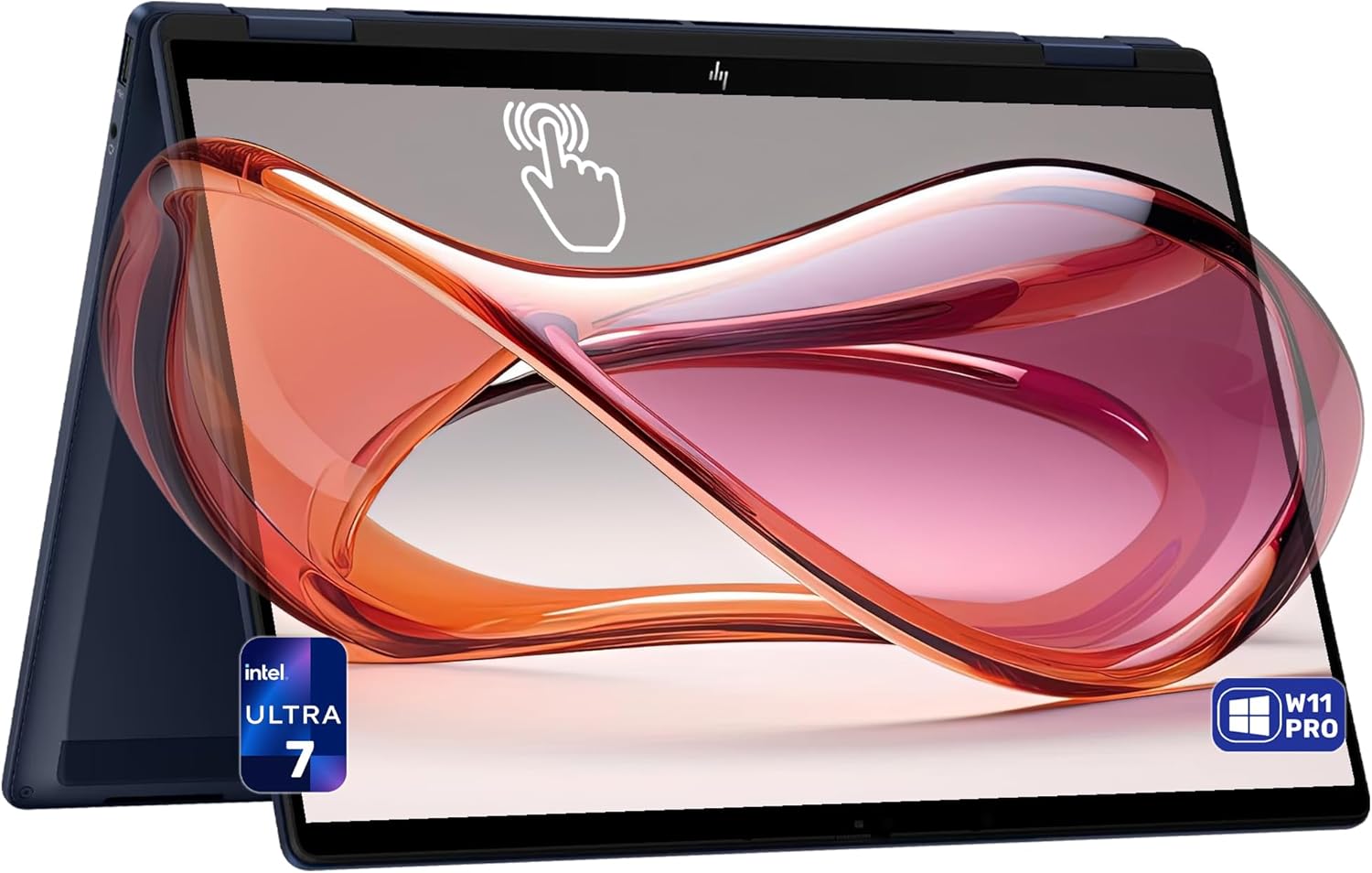 HP OmniBook X Flip 2-in-1 Copilot+ Laptop, Intel Ultra 7-256V, 16 GB LPDDR5x RAM, 2 TB PCIe SSD, 14" 2K (1920x1200) Touchscreen, Intel Arc 140V, Backlit Keyboard, W11 Pro, Atmospheric Blue