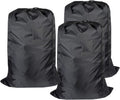 Washable Travel Laundry Bag with Drawstring (3 Pack), Large Dirty Clothes Bag Fit a Laundry Basket or Clothes Hamper, Enough to Hold 4 Loads of Laundry,26x39 inches Black 3