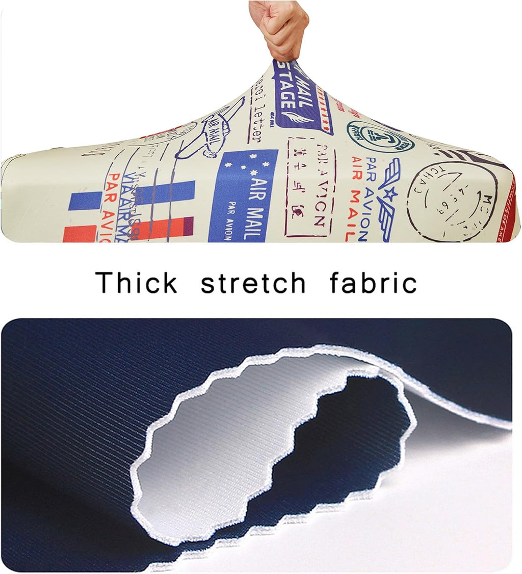 WUJIAONIAO Travel Luggage Cover Spandex Suitcase Protector Washable Baggage Covers (M (for 22-24 inch luggage), Colorful flowers)